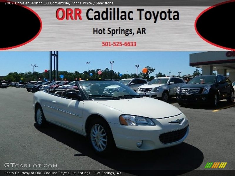 Stone White / Sandstone 2002 Chrysler Sebring LXi Convertible