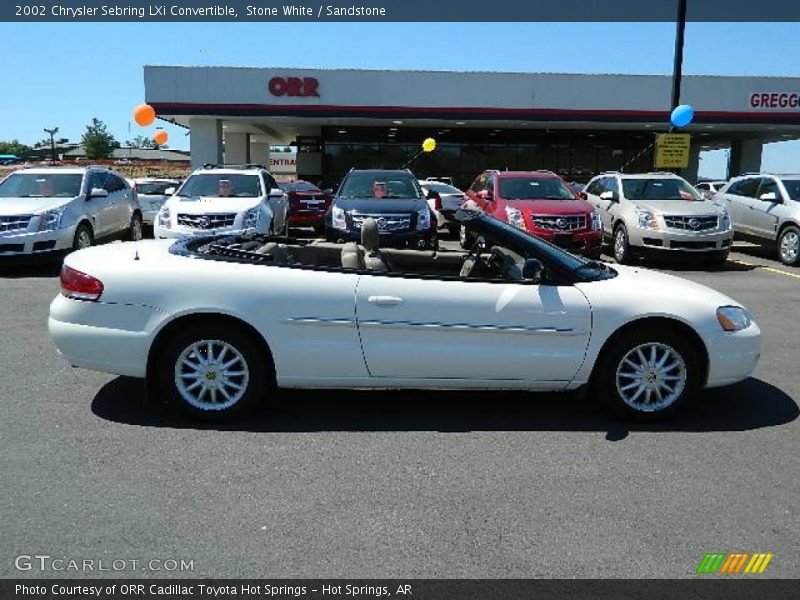Stone White / Sandstone 2002 Chrysler Sebring LXi Convertible
