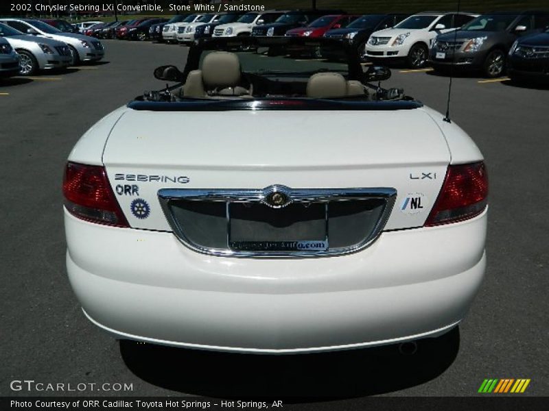 Stone White / Sandstone 2002 Chrysler Sebring LXi Convertible