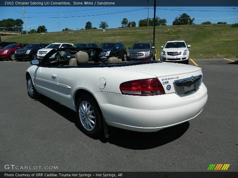 Stone White / Sandstone 2002 Chrysler Sebring LXi Convertible