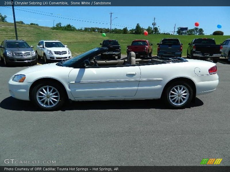 Stone White / Sandstone 2002 Chrysler Sebring LXi Convertible