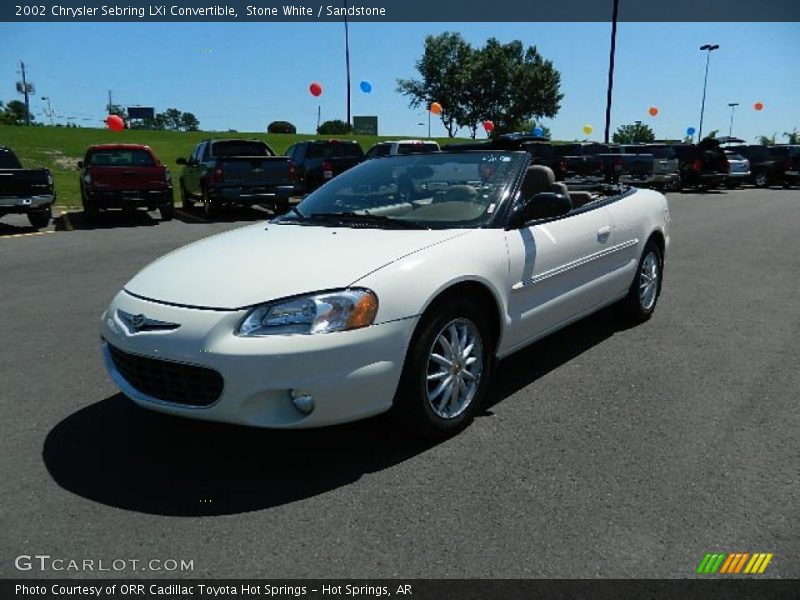 Stone White / Sandstone 2002 Chrysler Sebring LXi Convertible
