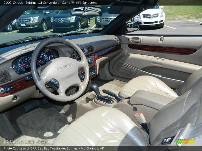 Stone White / Sandstone 2002 Chrysler Sebring LXi Convertible