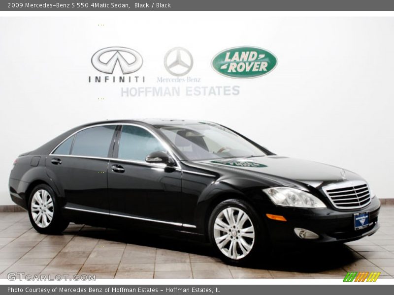 Black / Black 2009 Mercedes-Benz S 550 4Matic Sedan