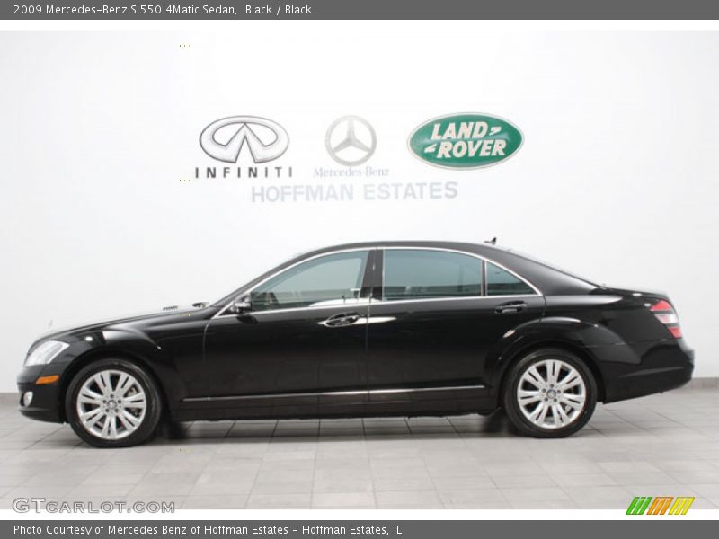 Black / Black 2009 Mercedes-Benz S 550 4Matic Sedan