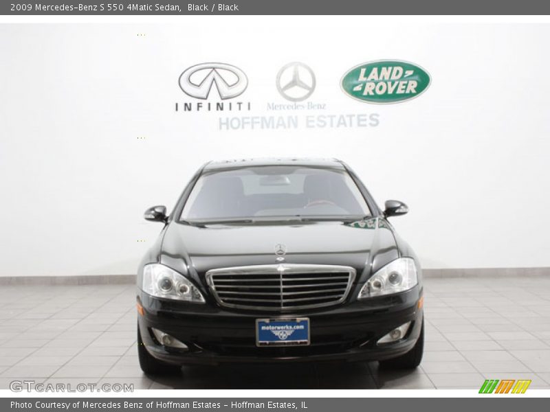Black / Black 2009 Mercedes-Benz S 550 4Matic Sedan