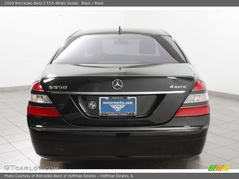 Black / Black 2009 Mercedes-Benz S 550 4Matic Sedan