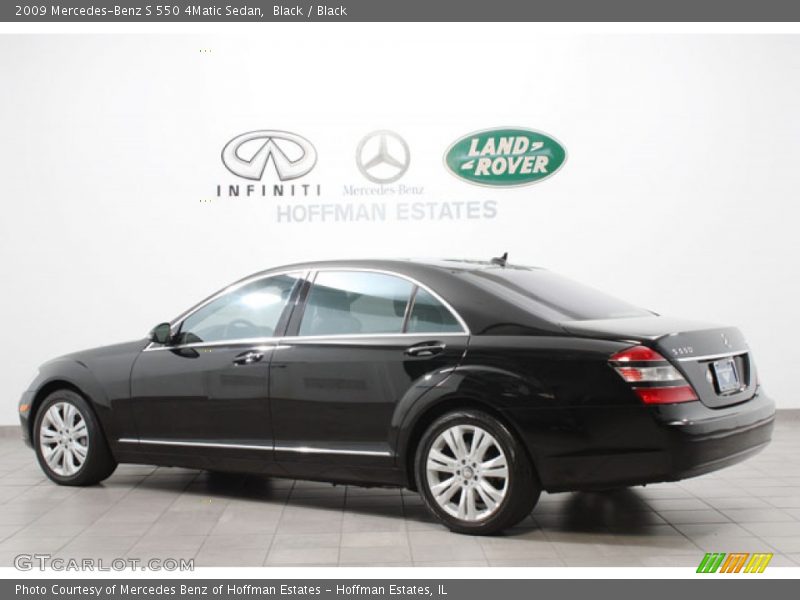 Black / Black 2009 Mercedes-Benz S 550 4Matic Sedan