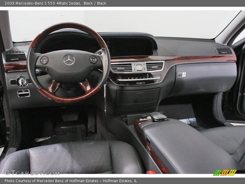 Black / Black 2009 Mercedes-Benz S 550 4Matic Sedan