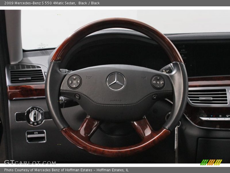 Black / Black 2009 Mercedes-Benz S 550 4Matic Sedan