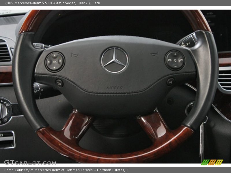 Black / Black 2009 Mercedes-Benz S 550 4Matic Sedan