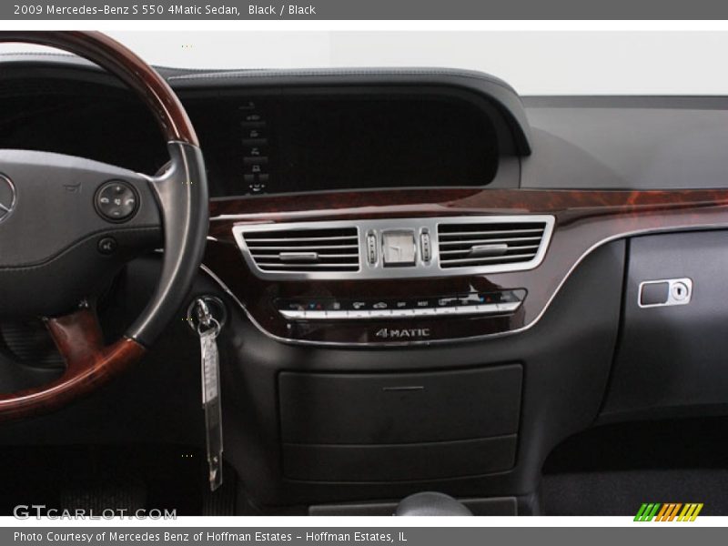 Black / Black 2009 Mercedes-Benz S 550 4Matic Sedan