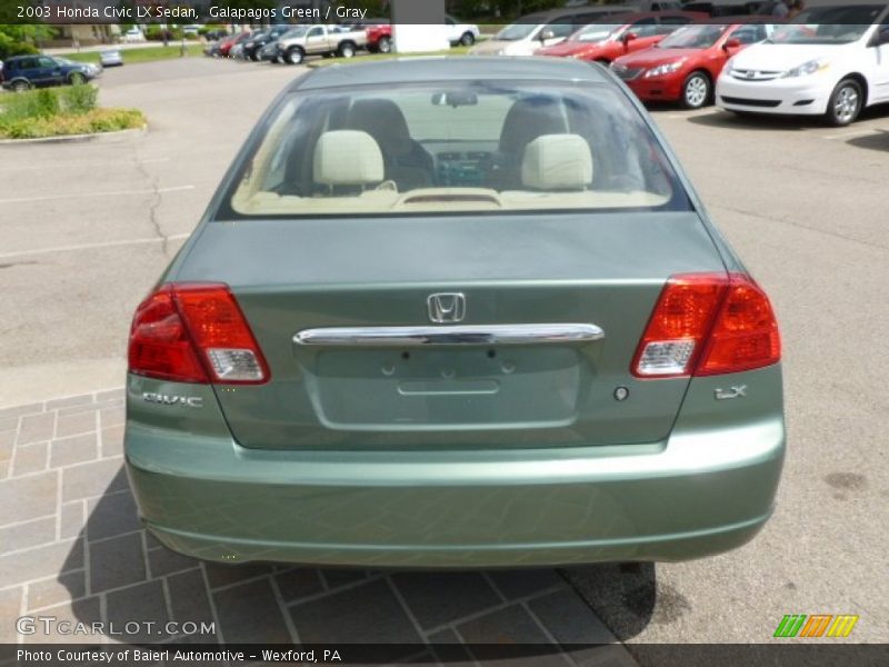 Galapagos Green / Gray 2003 Honda Civic LX Sedan