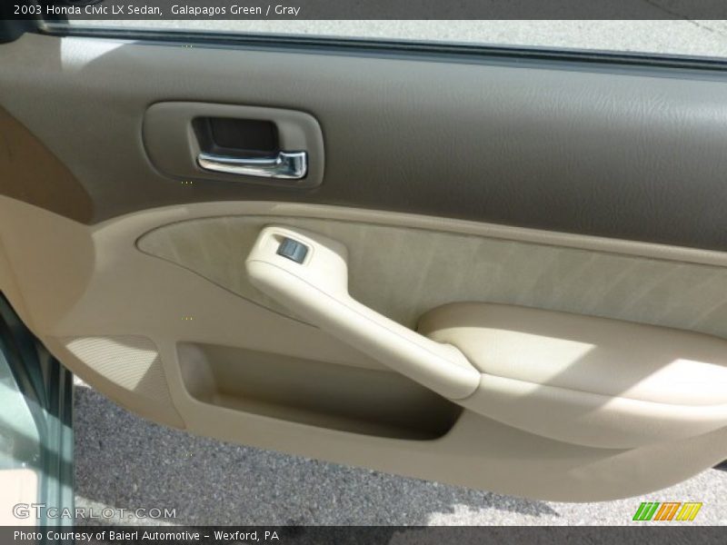 Galapagos Green / Gray 2003 Honda Civic LX Sedan