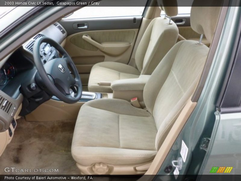 Galapagos Green / Gray 2003 Honda Civic LX Sedan