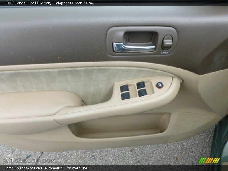 Galapagos Green / Gray 2003 Honda Civic LX Sedan