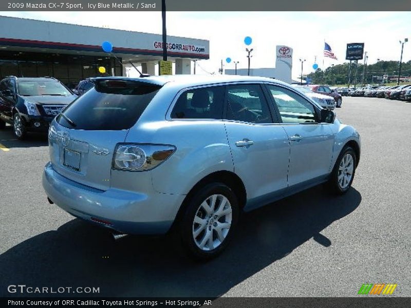 Icy Blue Metallic / Sand 2009 Mazda CX-7 Sport