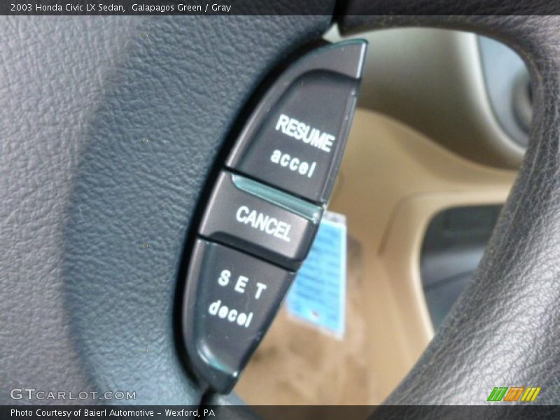 Galapagos Green / Gray 2003 Honda Civic LX Sedan