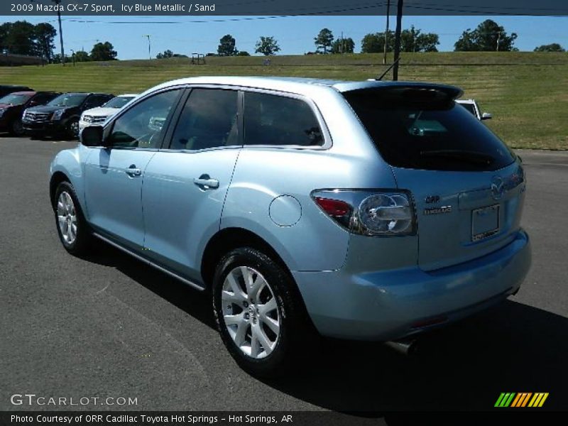 Icy Blue Metallic / Sand 2009 Mazda CX-7 Sport