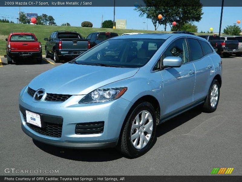 Icy Blue Metallic / Sand 2009 Mazda CX-7 Sport