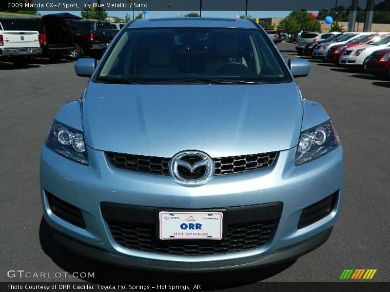 Icy Blue Metallic / Sand 2009 Mazda CX-7 Sport