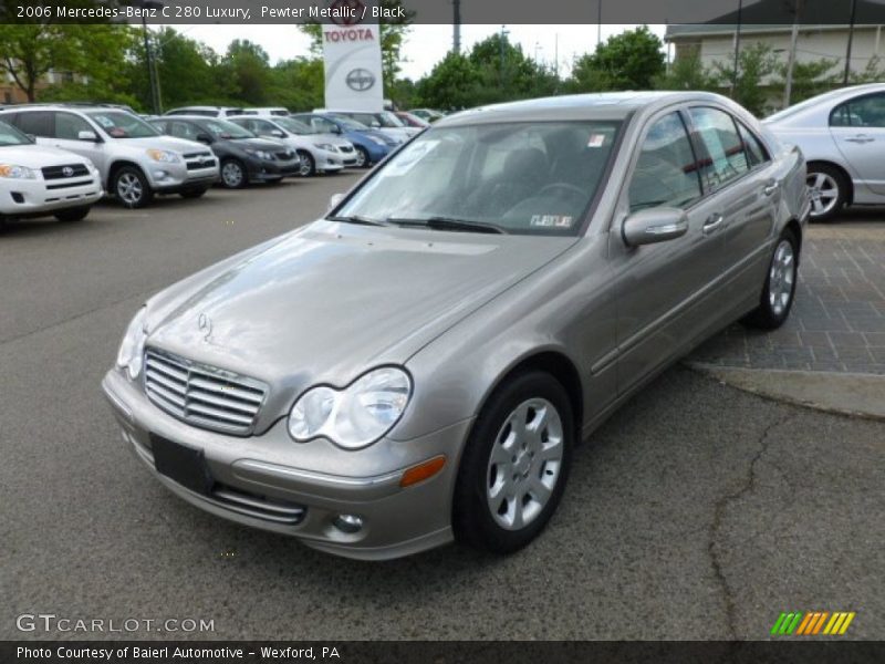 Pewter Metallic / Black 2006 Mercedes-Benz C 280 Luxury