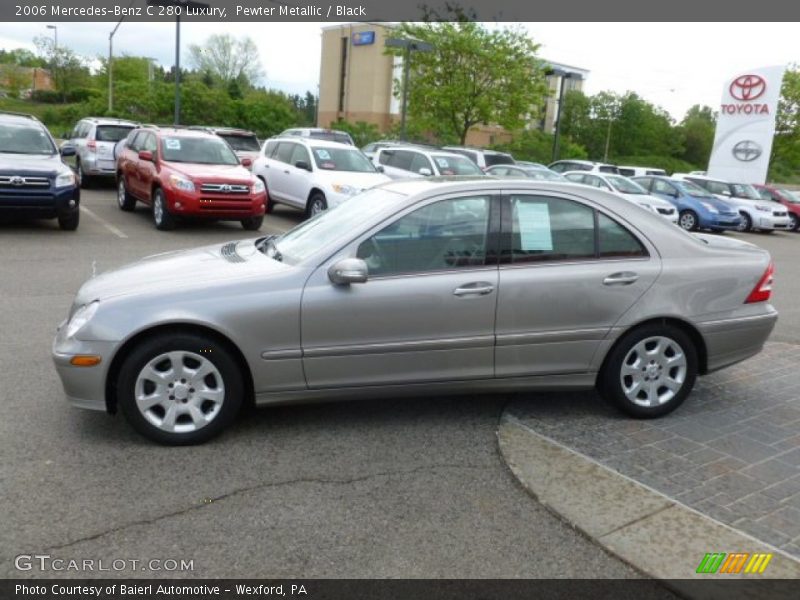 Pewter Metallic / Black 2006 Mercedes-Benz C 280 Luxury