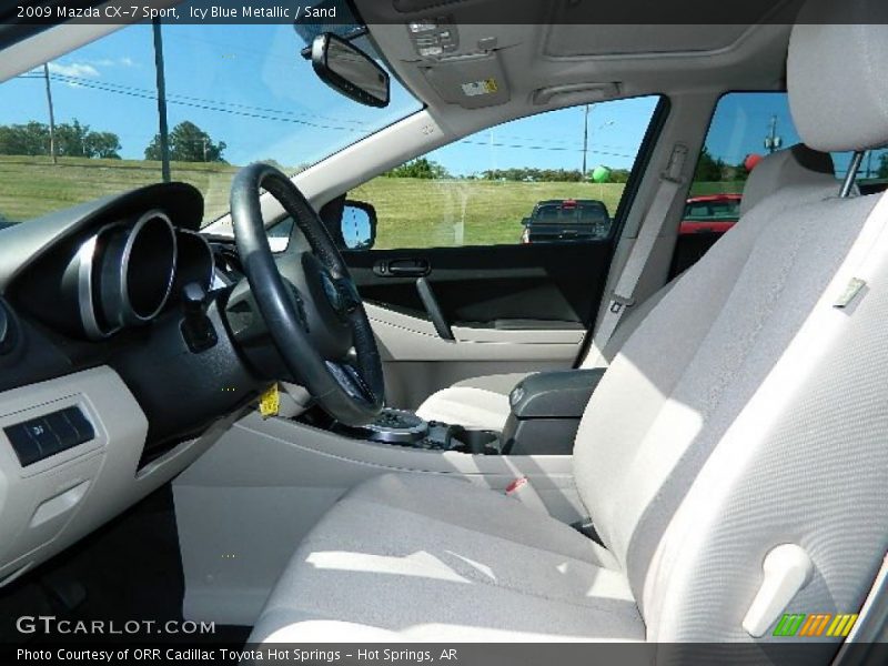 Icy Blue Metallic / Sand 2009 Mazda CX-7 Sport