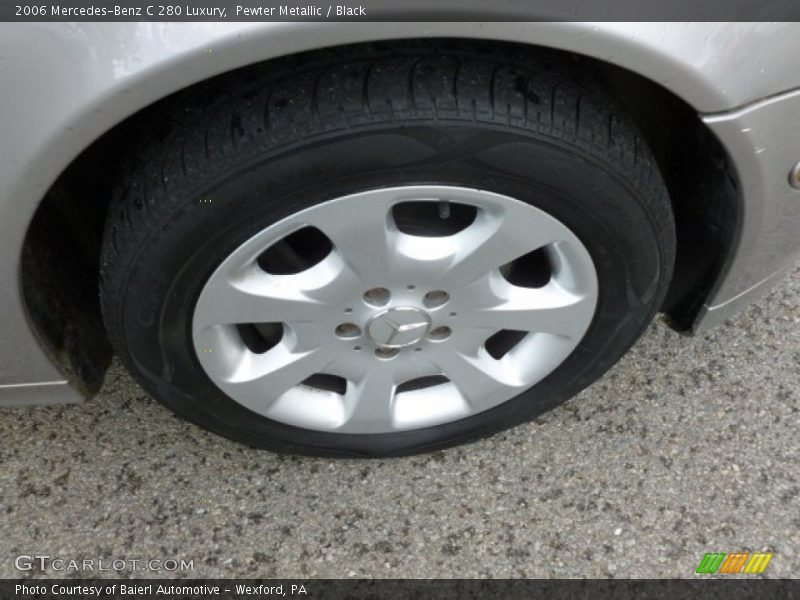 Pewter Metallic / Black 2006 Mercedes-Benz C 280 Luxury