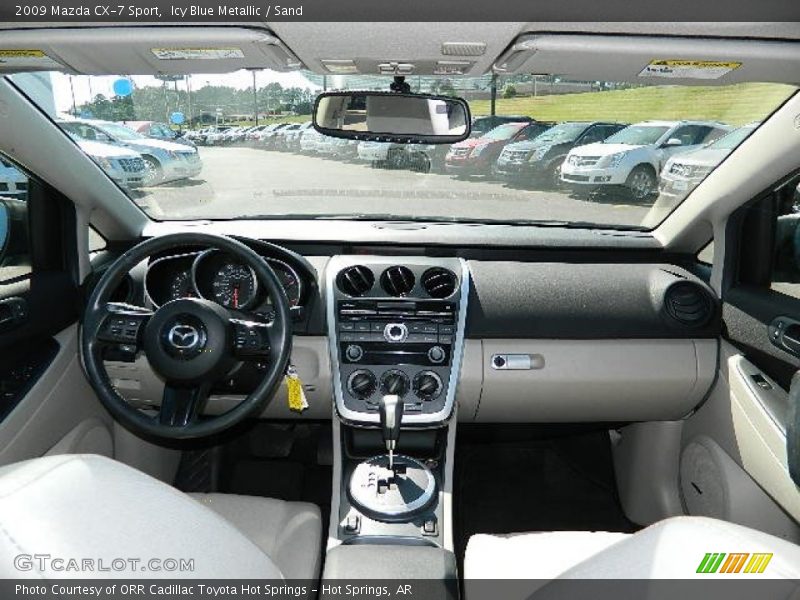 Icy Blue Metallic / Sand 2009 Mazda CX-7 Sport