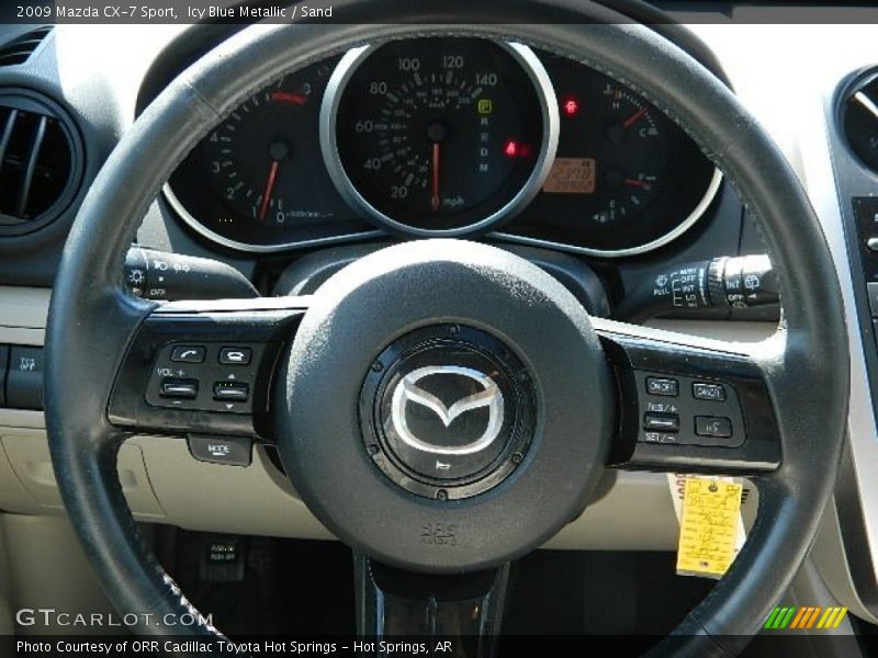 Icy Blue Metallic / Sand 2009 Mazda CX-7 Sport