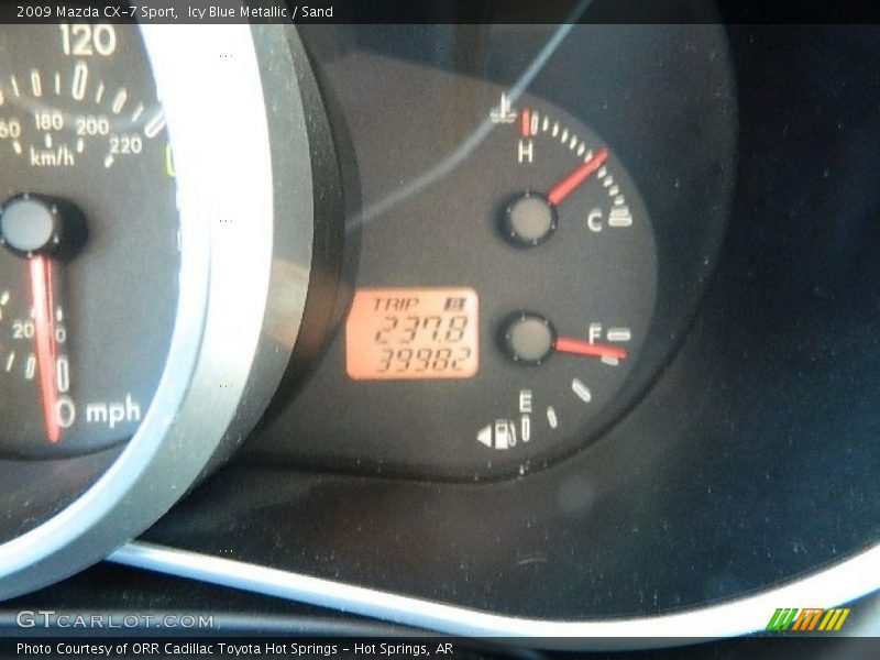 Icy Blue Metallic / Sand 2009 Mazda CX-7 Sport