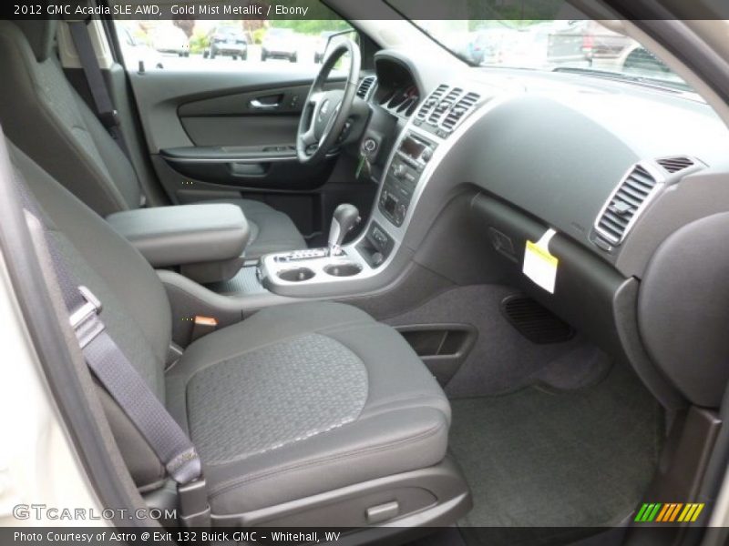 Gold Mist Metallic / Ebony 2012 GMC Acadia SLE AWD