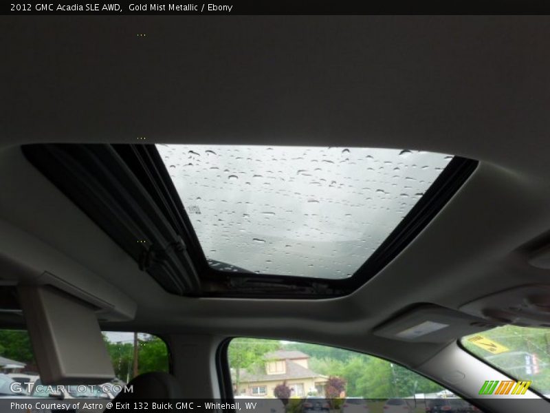 Gold Mist Metallic / Ebony 2012 GMC Acadia SLE AWD