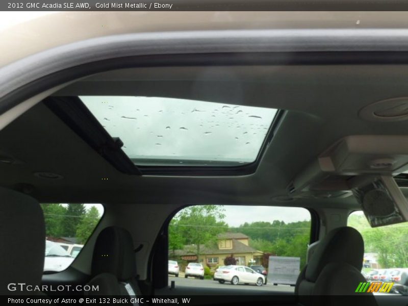 Gold Mist Metallic / Ebony 2012 GMC Acadia SLE AWD