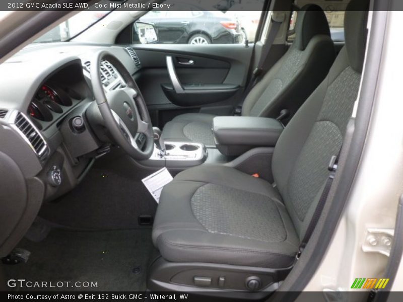 Gold Mist Metallic / Ebony 2012 GMC Acadia SLE AWD