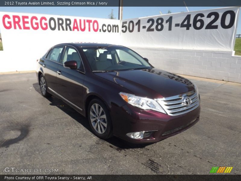 Sizzling Crimson Mica / Ivory 2012 Toyota Avalon Limited