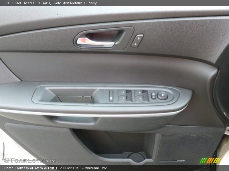 Gold Mist Metallic / Ebony 2012 GMC Acadia SLE AWD