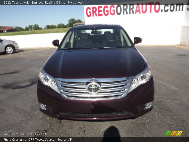 Sizzling Crimson Mica / Ivory 2012 Toyota Avalon Limited