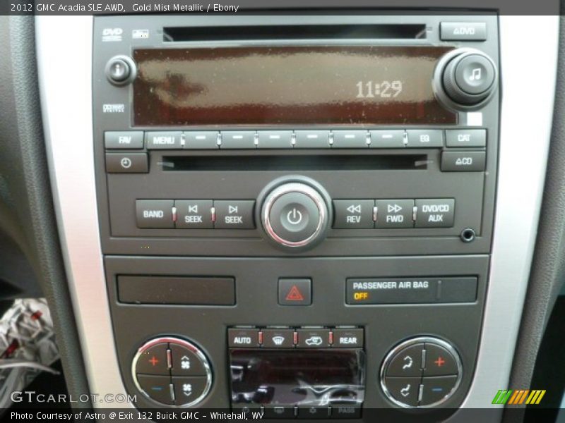 Gold Mist Metallic / Ebony 2012 GMC Acadia SLE AWD