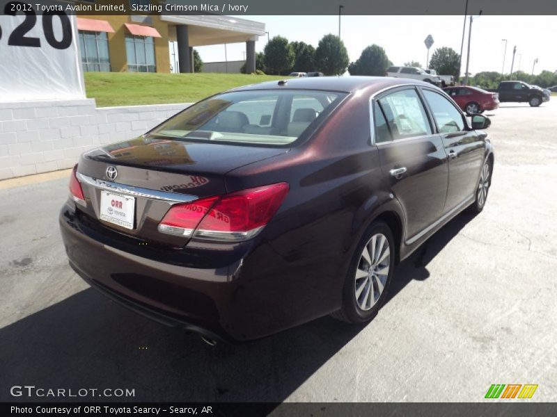 Sizzling Crimson Mica / Ivory 2012 Toyota Avalon Limited