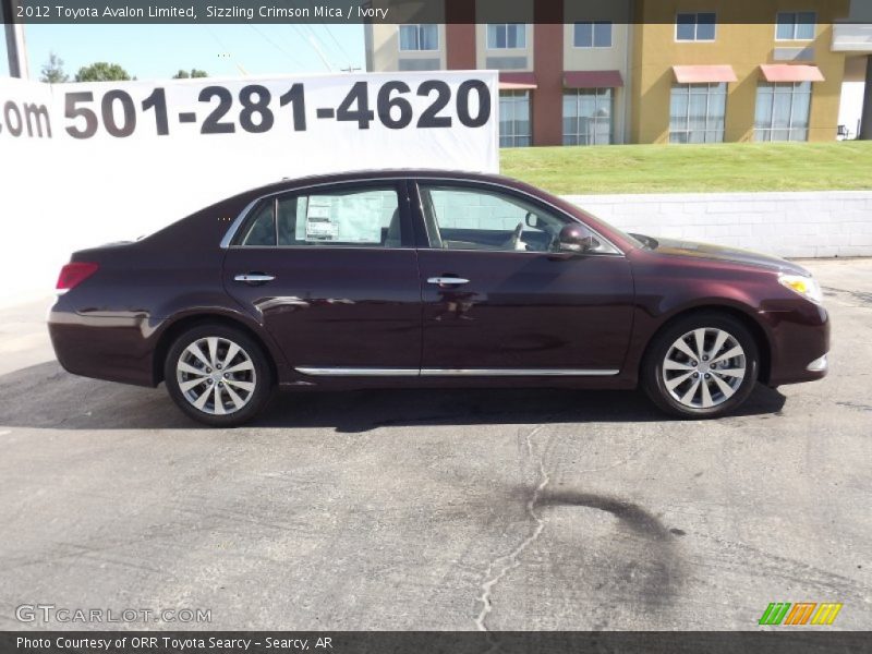 Sizzling Crimson Mica / Ivory 2012 Toyota Avalon Limited