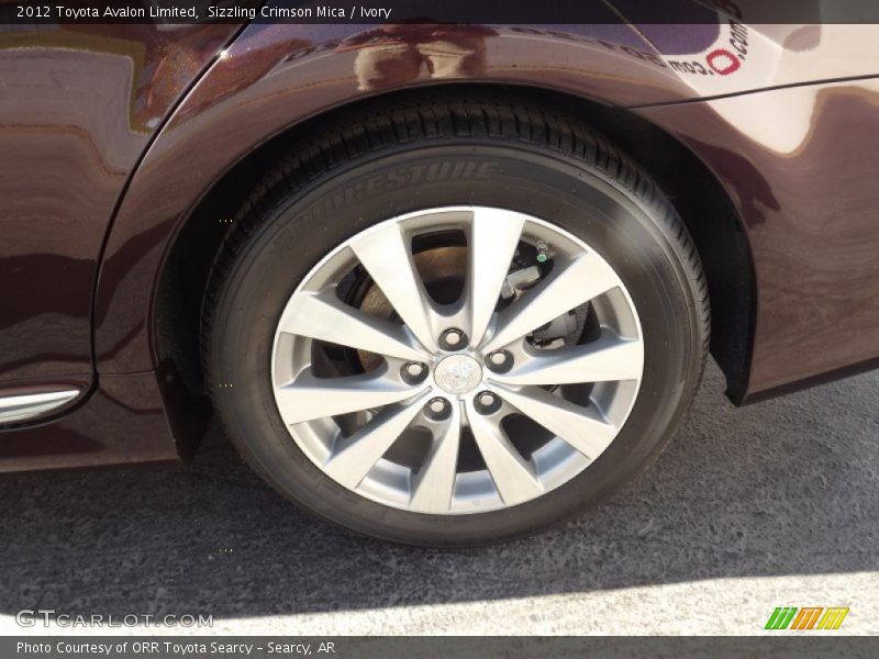 Sizzling Crimson Mica / Ivory 2012 Toyota Avalon Limited