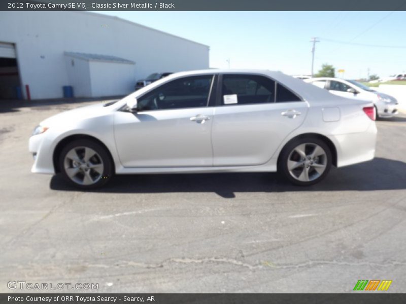 Classic Silver Metallic / Black 2012 Toyota Camry SE V6