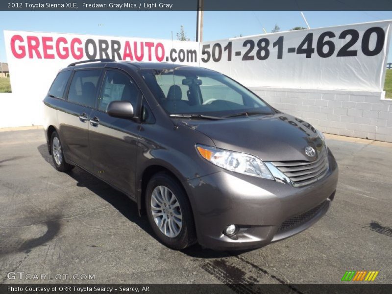 Predawn Gray Mica / Light Gray 2012 Toyota Sienna XLE