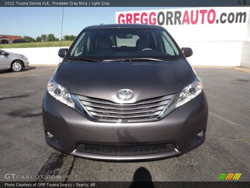 Predawn Gray Mica / Light Gray 2012 Toyota Sienna XLE