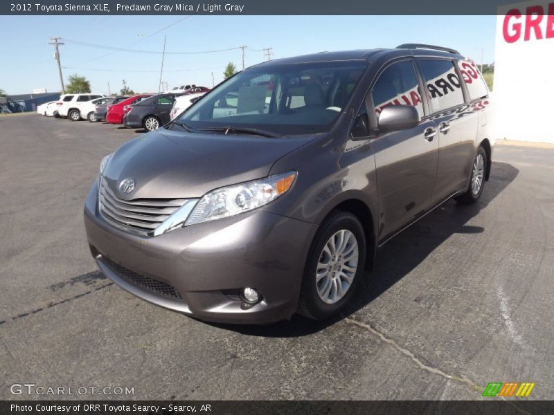 Predawn Gray Mica / Light Gray 2012 Toyota Sienna XLE