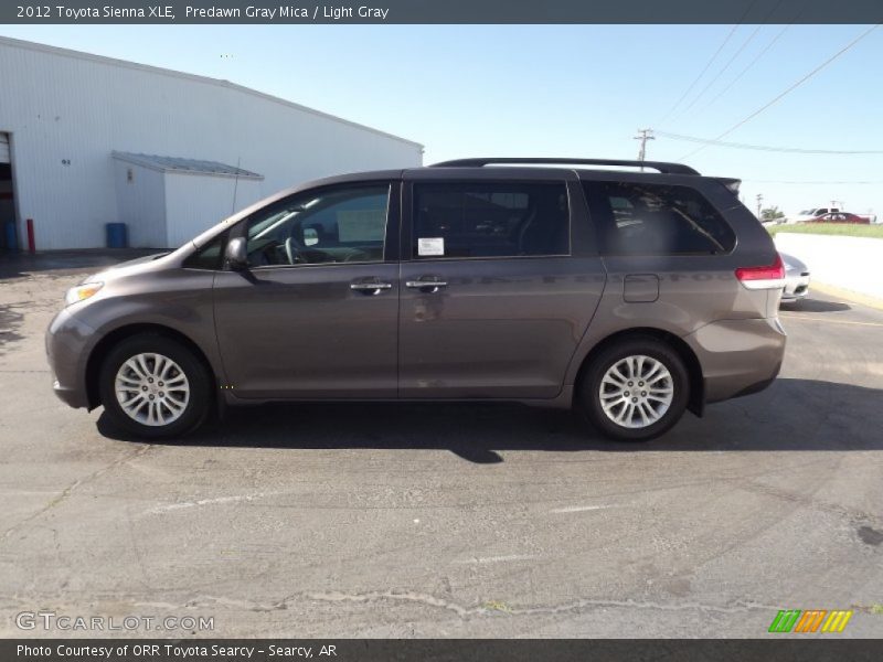 Predawn Gray Mica / Light Gray 2012 Toyota Sienna XLE