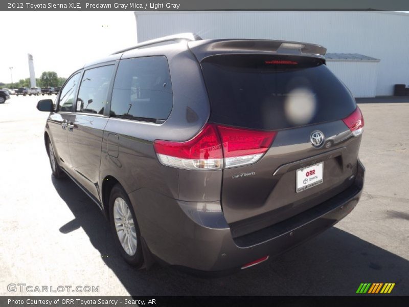 Predawn Gray Mica / Light Gray 2012 Toyota Sienna XLE