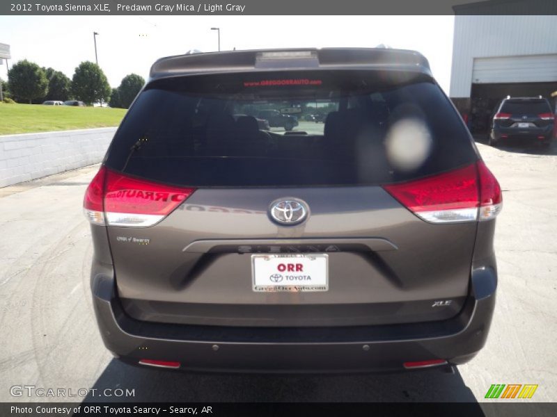 Predawn Gray Mica / Light Gray 2012 Toyota Sienna XLE